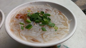 Rice noodle soup